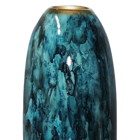 Florero Azul Noruega 15X41 cm