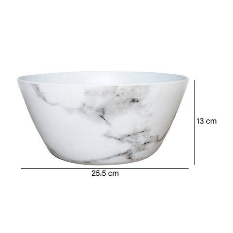 Ensaladera Carrara Blanco 25.5x25.5x13 cm