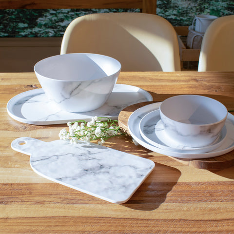 Ensaladera Carrara Blanco 25.5x25.5x13 cm