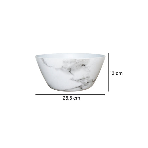 Ensaladera Carrara Blanco 25.5x25.5x13 cm