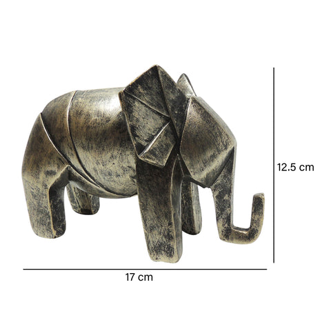 ESCULTURA ELEFANTE ARABIA 17X12.5CM COBRE