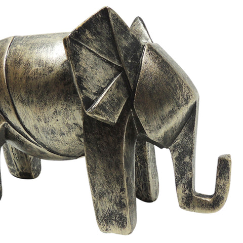 ESCULTURA ELEFANTE ARABIA 21.5X14CM COBRE