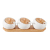 Salsera x3 con tapa Blanco Utilitarios 29x9.2x8 cm
