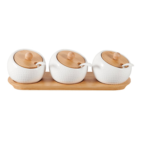 Salsera x3 con tapa Blanco Utilitarios 29x9.2x8 cm