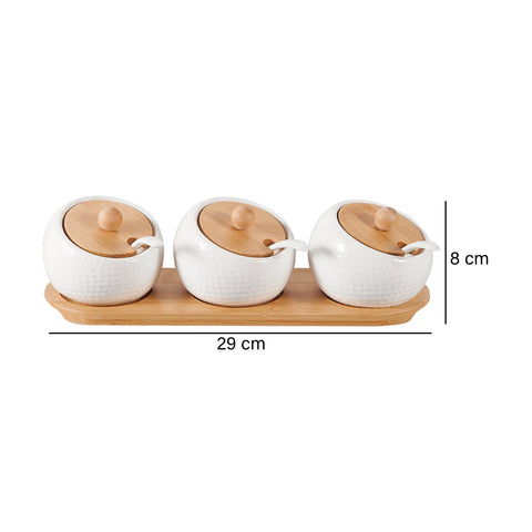 Salsera x3 con tapa Blanco Utilitarios 29x9.2x8 cm