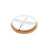 Pasantera Circulo Dividido Blanco Utilitarios 25.5x25.5x4.2 cm