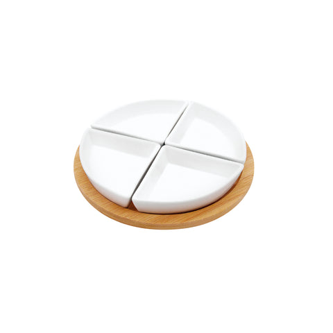 Pasantera Circulo Dividido Blanco Utilitarios 25.5x25.5x4.2 cm