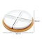 Pasantera Circulo Dividido Blanco Utilitarios 25.5x25.5x4.2 cm
