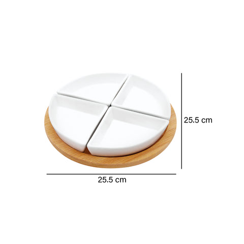 Pasantera Circulo Dividido Blanco Utilitarios 25.5x25.5x4.2 cm
