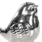 Escultura Pájaro Plata Cromo 12.5X10.5Cm