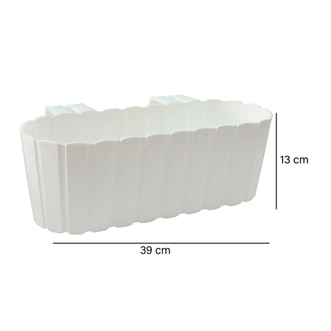 Maceta Blanco Garden 39 x 21.5 x 13 cm