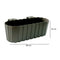 Maceta Gris Garden 39 x 21.5 x 13 cm