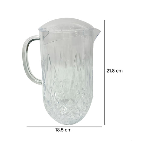 Jarra geométrica Transparente Viena 18.5x12.1x21.8 cm