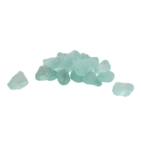Piedra cuarzo Vidrio Aguamarina 400 gr