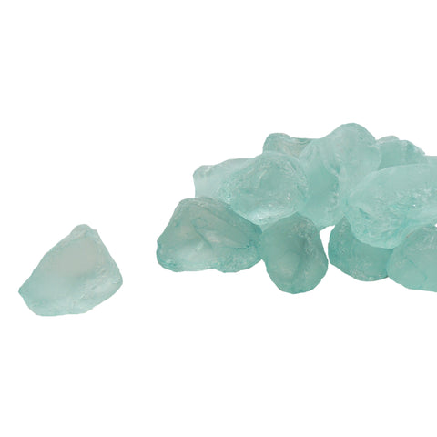 Piedra cuarzo Vidrio Aguamarina 400 gr