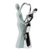 Escultura Bailarines Plata Guinea 12 x 11.5 x 24.5 cm