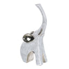 Escultura Elefante Plata Guinea 12 x 7 x 25.5 cm