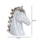 Escultura Caballo Plata Guinea 19 x 8.5 x 20 cm