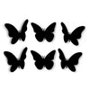Apliques Set X6 Mariposa Negro 13X11CM