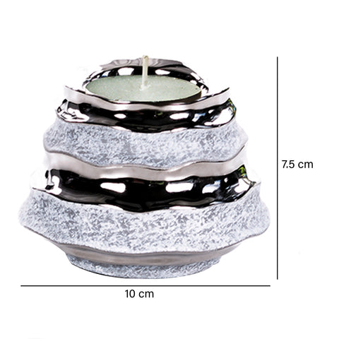 Portavela Plata Guinea 10 x 10 x 7.5 cm