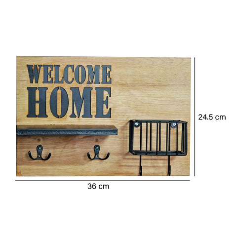 Perchero welcome Beige Be Safe 36 x 12 x 20 cm