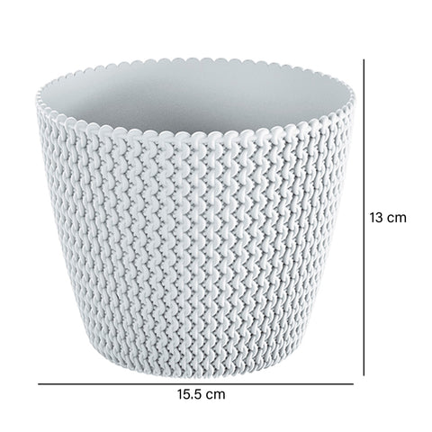 Maceta Blanco Garden 15.5 x 13 cm