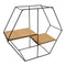 Repisa Hexágonal Pequeña Wire Beige 36.5X32cm