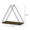 Repisa triangular Café Wire 26 x 30.5 x 11 cm
