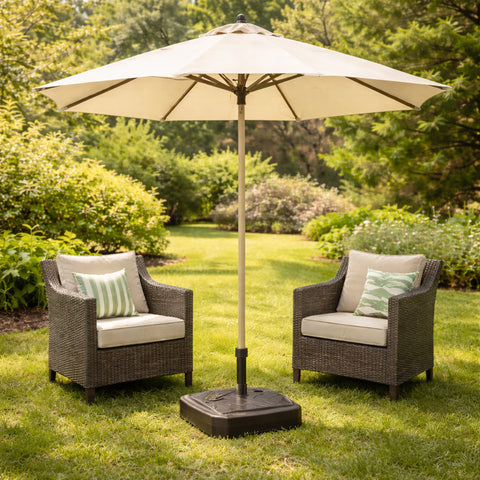 Base parasol cuadrada Café Jardín 39x26 cm