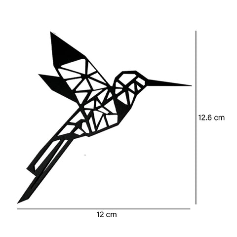 Apliques Set X6 Colibrí Negro 15.7X17cm