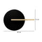 Repisa circulo Negro Pampa 40X7.5X3O cm