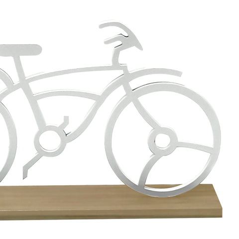 Escultura Bicicleta Blanco Favela 31X18.5 Cm