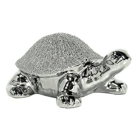 Escultura Tortuga Plata Dakar 16.5X7 Cm