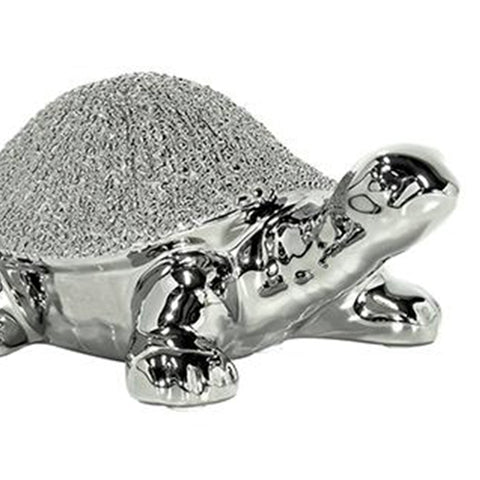 Escultura Tortuga Plata Dakar 16.5X7 Cm