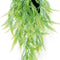 Ramo Colgante Helecho Plástico Verde Jardín 15x80cm
