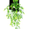 Ramo Colgante Rosas Plástico Verde Jardín 15x70cm