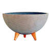 Bowl Patas Cemento Gris Concrete 26.5x15cm