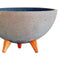 Bowl Patas Cemento Gris Concrete 26.5x15cm