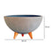 Bowl Patas Cemento Gris Concrete 26.5x15cm
