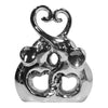 Escultuta Elefante corazón Plata Tanzania 16.5 x 5.5 x 20.5 cm