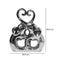 Escultuta Elefante corazón Plata Tanzania 16.5 x 5.5 x 20.5 cm