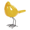 Escultura Pajaro Lado Amarillo Tibet 14.5X21cm