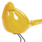 Escultura Pajaro Lado Amarillo Tibet 14.5X21cm
