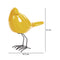 Escultura Pajaro Lado Amarillo Tibet 14.5X21cm