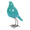 Escultura Pajaro Aguamarina Tibet 14.5X21cm