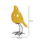 Escultura Pajaro Amarillo Tibet 14.5X21cm