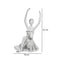 Escultura Bailarina Guinea 16 x 13 x 23 cm