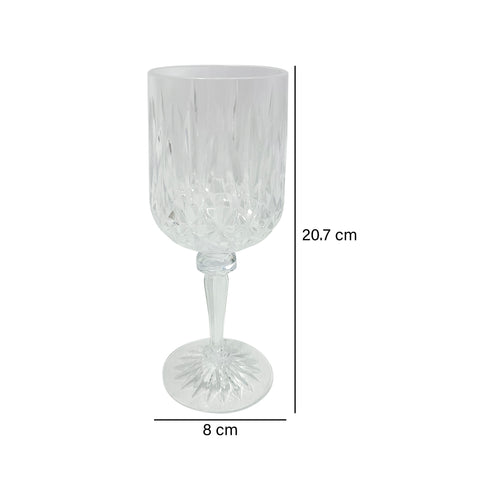 Copa geométrica Transparente Viena 8x8x20.7 cm