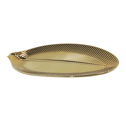 Bandeja Hoja Oro 42 x 19 cm