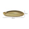 Bandeja Hoja Oro 42 x 19 cm
